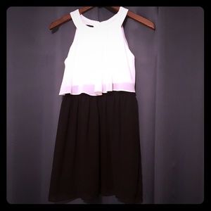 Black and white girls size 12 dress